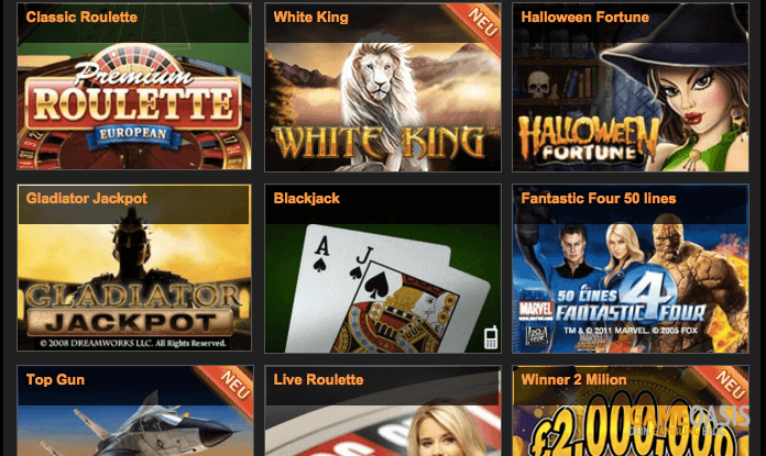 Winner Casino Spiele im Überblick