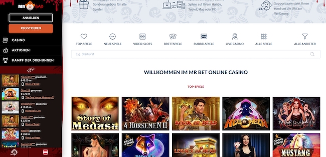 Mr Bet Casino Webseite