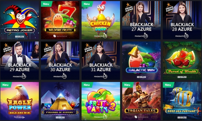 Luckynova Casino Spiele