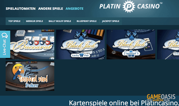 Platin Casino Übersicht