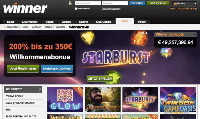 Winner Casino Slot Übersicht