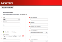 Wettkonto eröffnen bei Ladbrokes