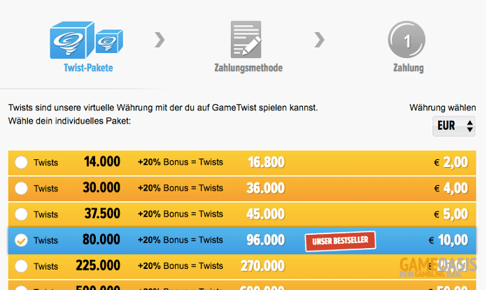 Gametwist Twists kaufen