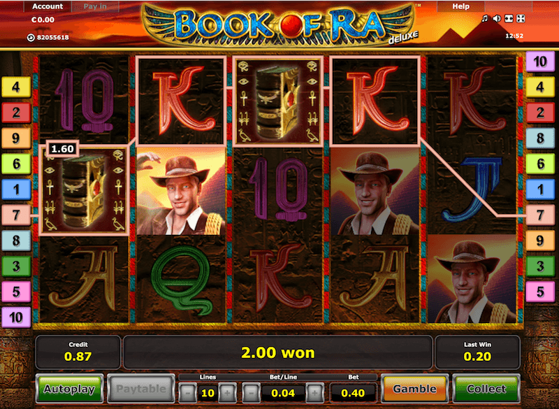 Book of Ra kann noch im 77 Jackpot Casino gespielt werden!