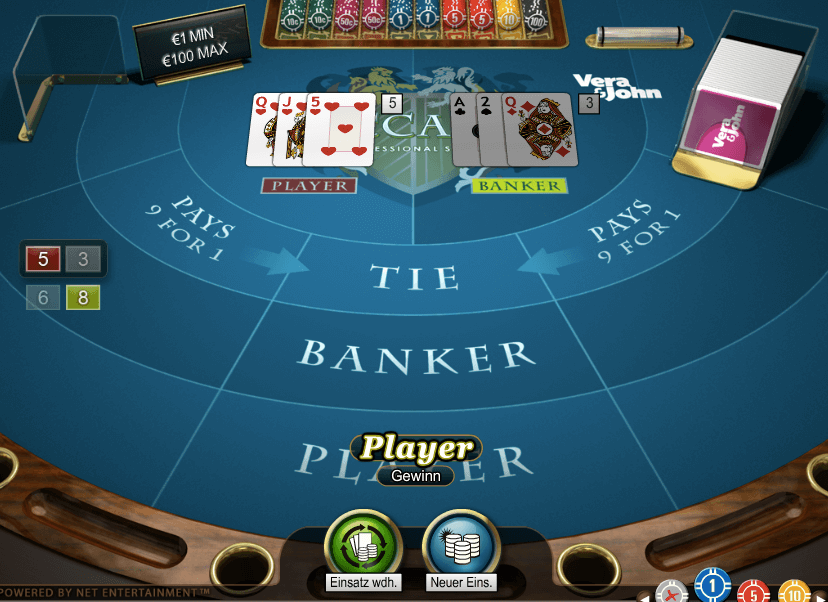 Baccarat Spiele Tisch Baccarat Spiele Tisch offene Hand
