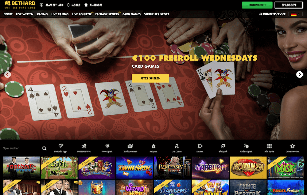 Bethard Casino wechselnde Aktionen