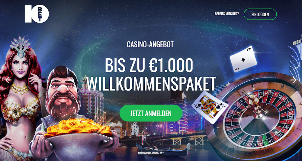 Willkommensbonus bei 10Bet
