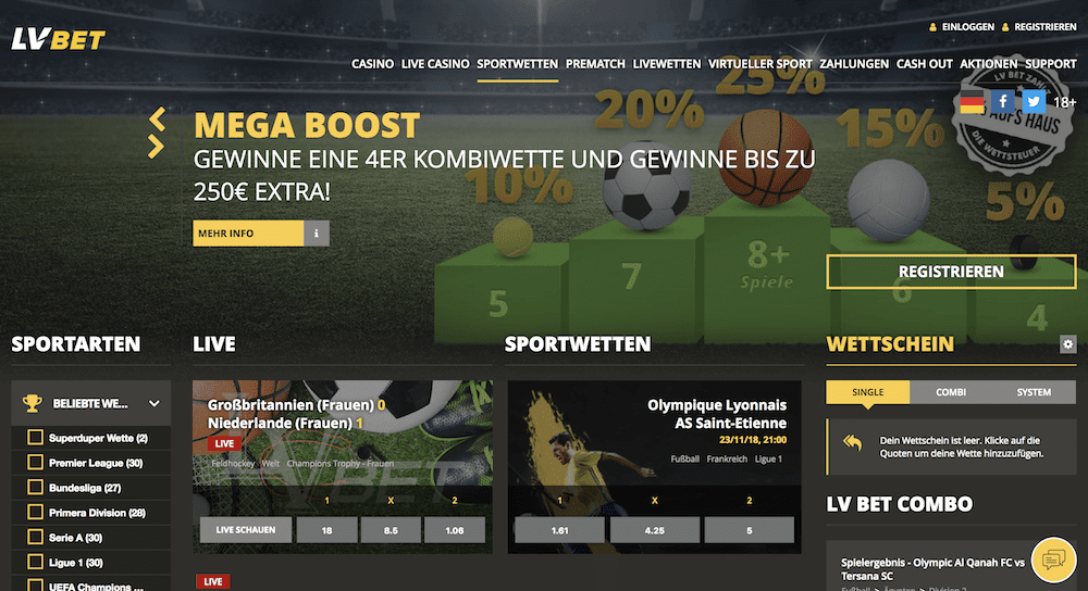 LV-Bet-Sportwetten Übersicht