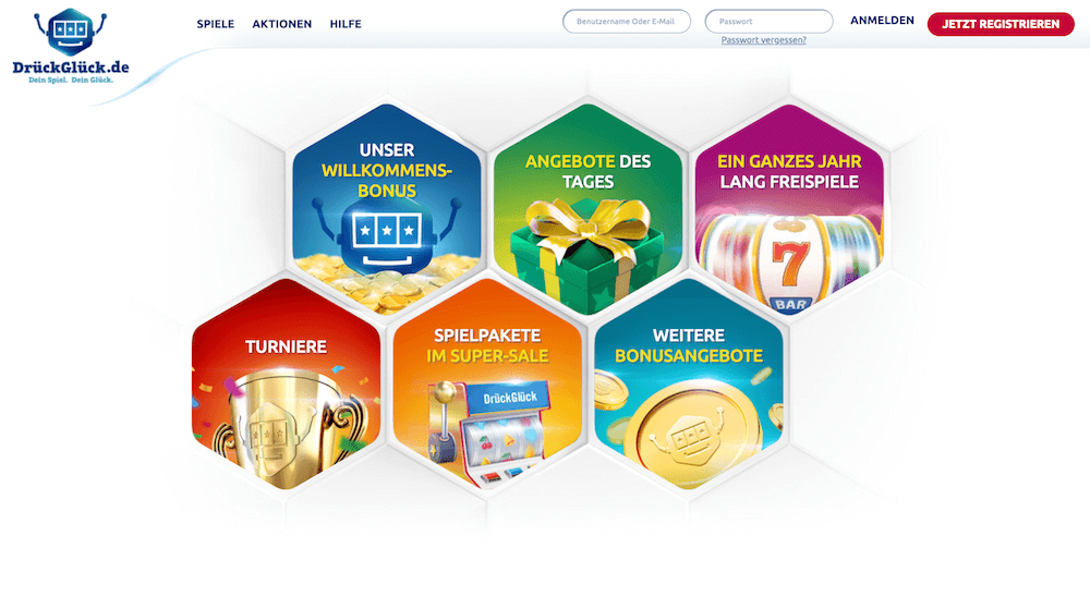Neue Angebote im DrückGlück Casino