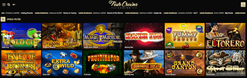 Merkur Spiele im Four Crowns Casino