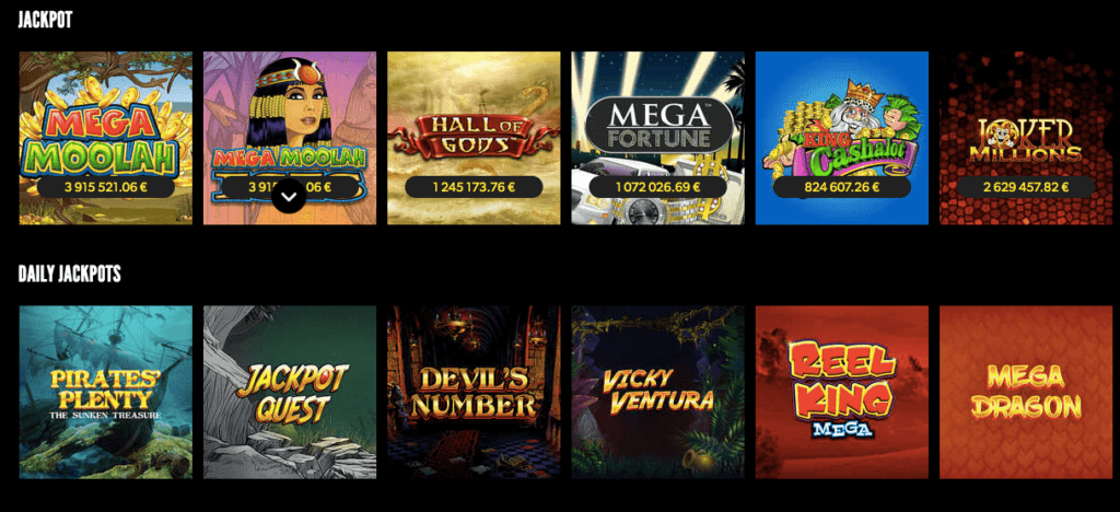 Rizk Casino - Jackpot Slots