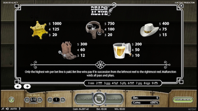 Dead or Alive Symbole