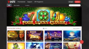 Oshi Casino Webseite