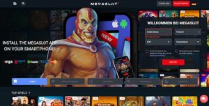 Megaslot Casino Webseite