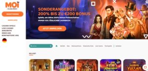 MoiCasino Webseite