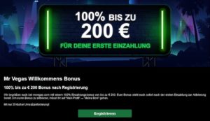 Mr Vegas Casino Bonus