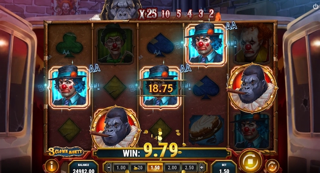 3 Clown Monty Gewinn