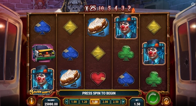 3 Clown Monty Slot