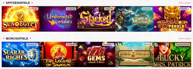 Lady Linda Casino Spiele