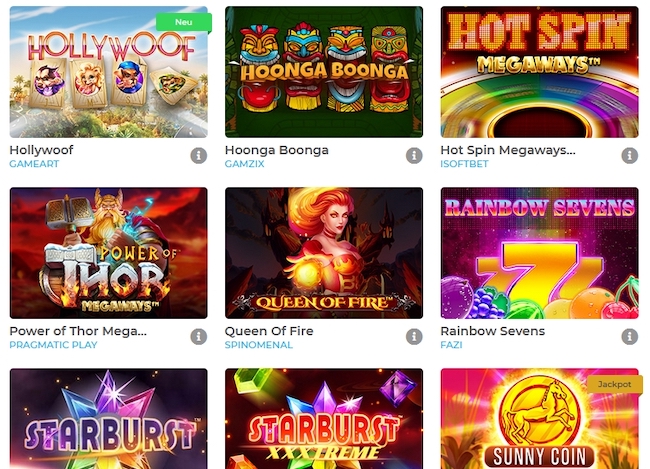 Wolfy Casino Spiele